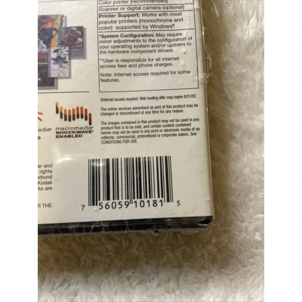Print Shop Photo Pro Deluxe PC CDROM 2000 Digital Imaging Ver. 2 NIP Sealed New